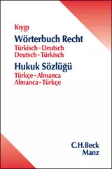 Wörterbuch Recht = Hukuk Sözlüðü
