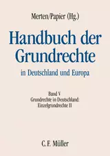 Handbuch der Grundrechte in Deutschland und Europa Band V