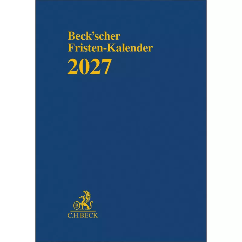 Beck'scher Fristen-Kalender 2027