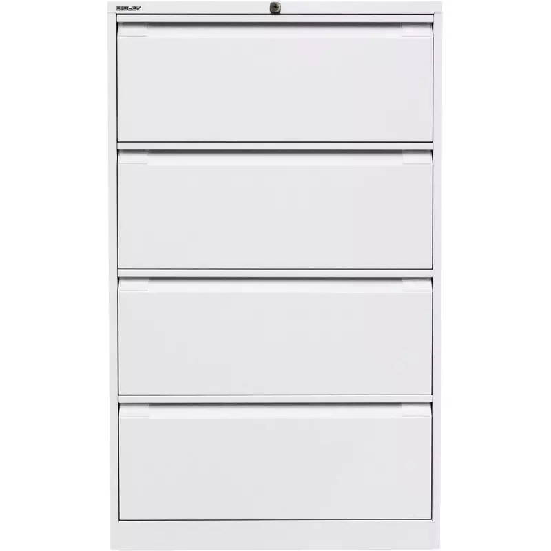 BISLEY Hängeregistraturschrank, zweibahnig, 4 Schubladen