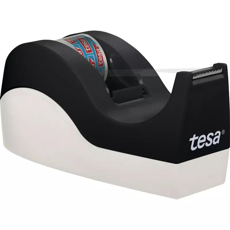 Spar-Paket! tesa Tischabroller ORCA inkl. 1 Rolle tesafilm® kristall-klar