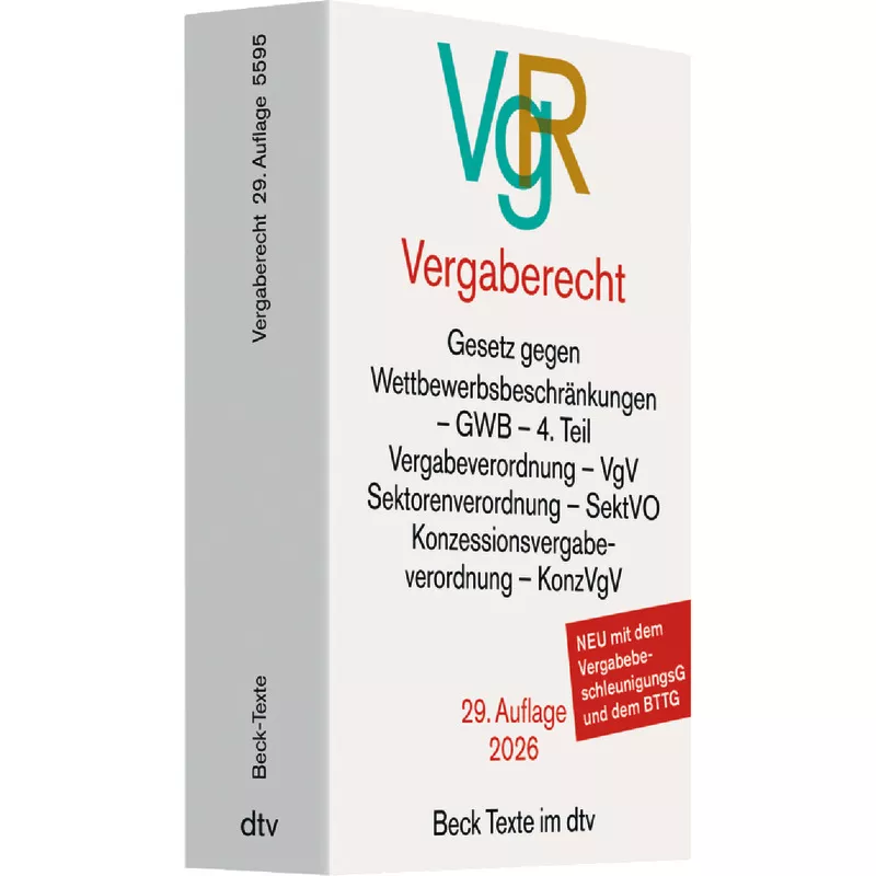 Vergaberecht: VgR (dtv 53357)