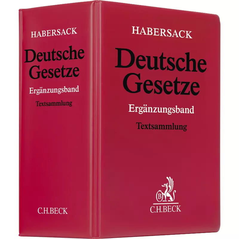 Deutsche Gesetze Ergänzungsband - ohne Fortsetzungsbezug
