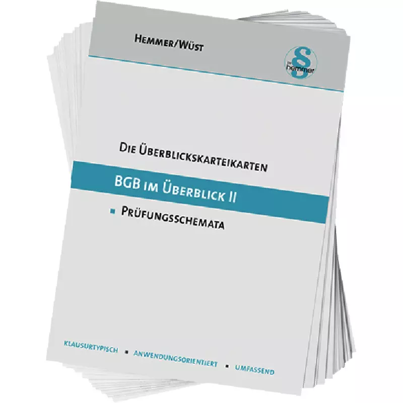 Überblickskarteikarten BGB im Überblick II - Nebengebiete