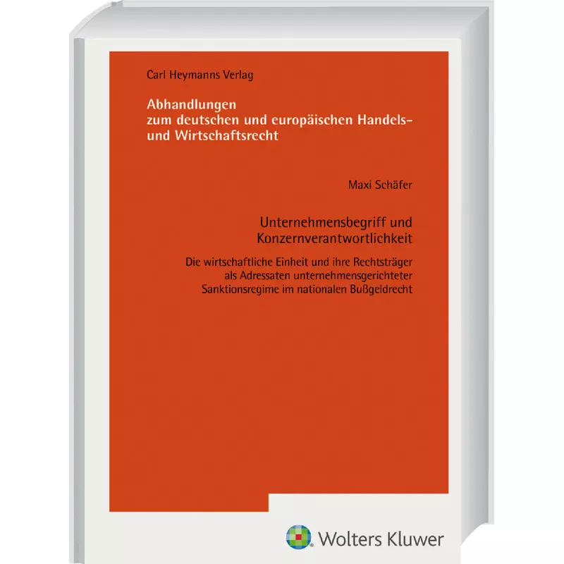 Unternehmensbegriff und Konzernverantwortlichkeit (AHW 264)