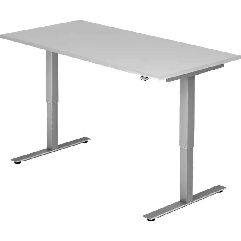 SoldanOffice Schreibtisch, höhenverstellbar,  Ergonomic Aktiv T-Eco, Rechteckform, B x H x T: 1.600 x 720 - 1.190 x 800 mm