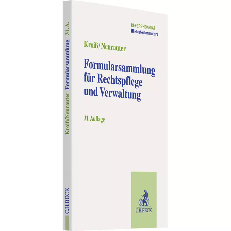 Formularsammlung für Rechtspflege und Verwaltung