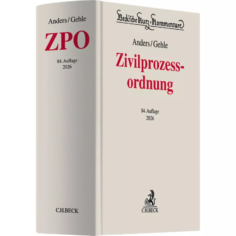 Zivilprozessordnung: ZPO
