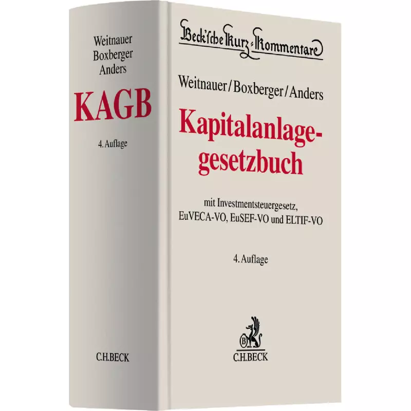 Kapitalanlagegesetzbuch: KAGB