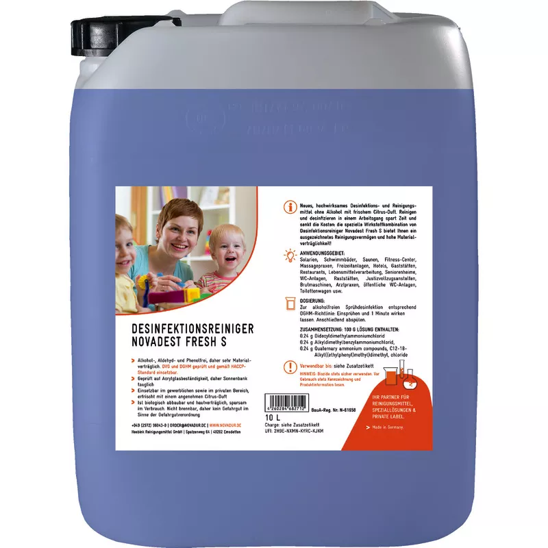 Desinfektionsreiniger Novadest Fresh "S", 10 l