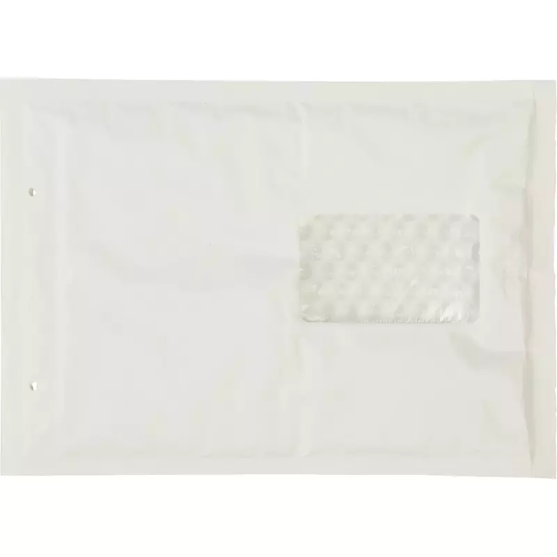 Bong Luftpolstertasche AirPro W14, Innenmaß: 175 x 265 mm, mit Fenster, weiß, Pack 100 Stück