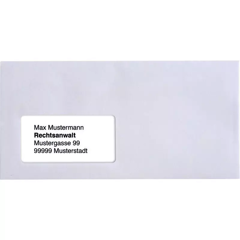 Kuvermatic Kuvertierumschläge DIN C6 / DIN C5, nassklebend, weiß, mit Fenster, Pack: 1.000 Stück