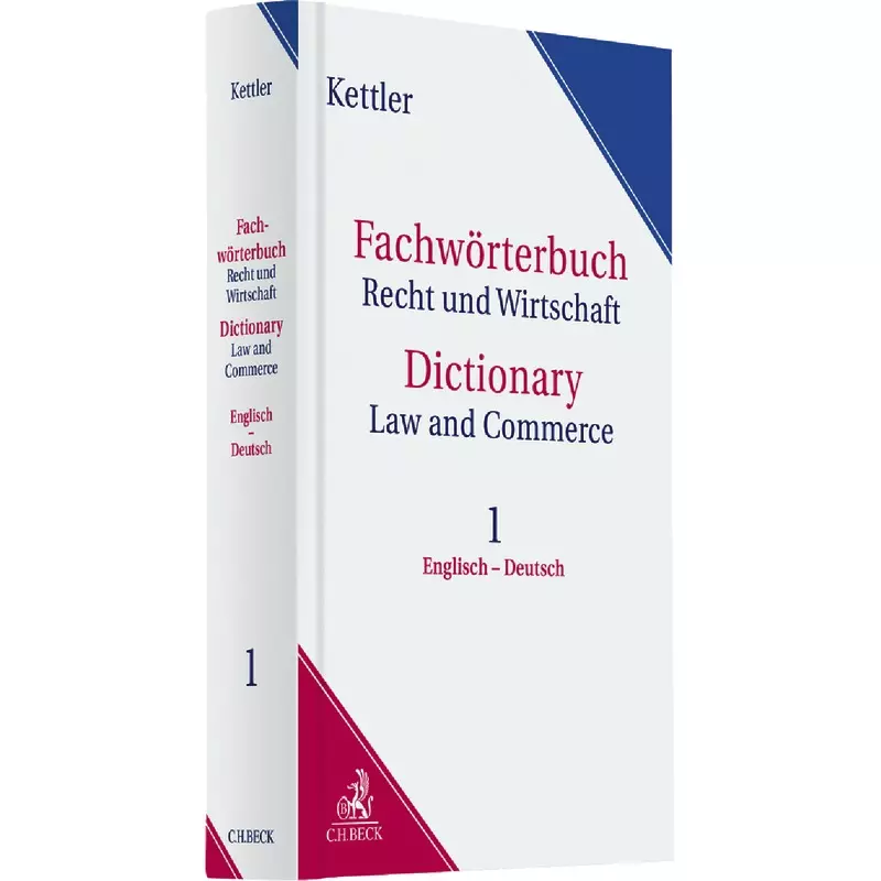 Fachwörterbuch Recht & Wirtschaft Band I: Englisch - Deutsch