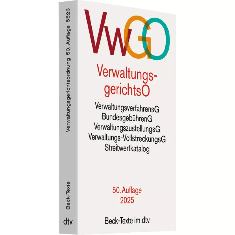 Verwaltungsgerichtsordnung, Verwaltungsverfahrensgesetz: VwGO (dtv 53325)