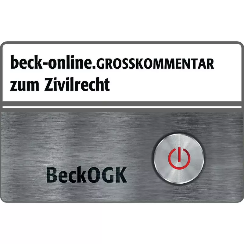 beck-online Kommentarmodul  Großkommentar zum Zivilrecht - BeckOGK - Vorzugspreis