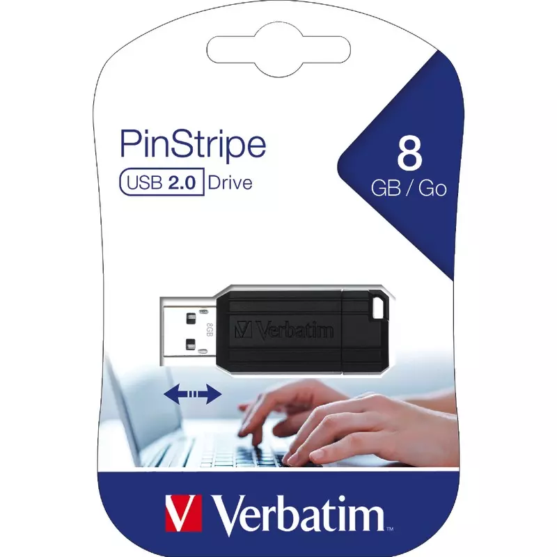 Verbatim USB-Stick Pin Stripe, 8 GB