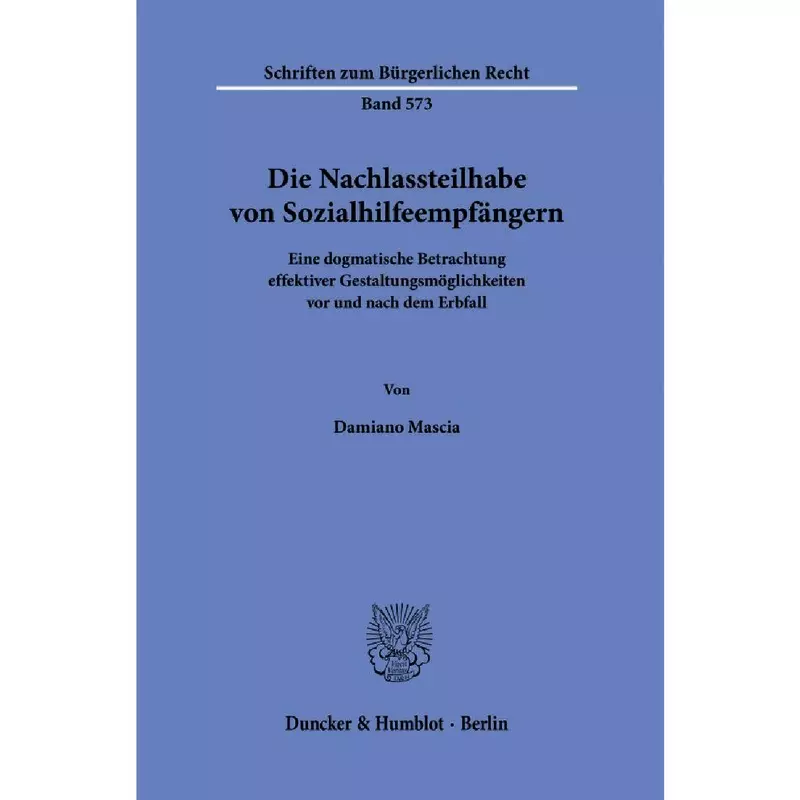 Die Nachlassteilhabe von Sozialhilfeempfängern