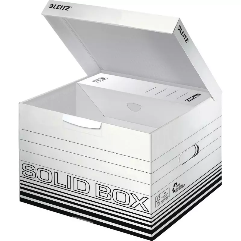 LEITZ Archivcontainer Solid 6118, mit Klappdeckel M