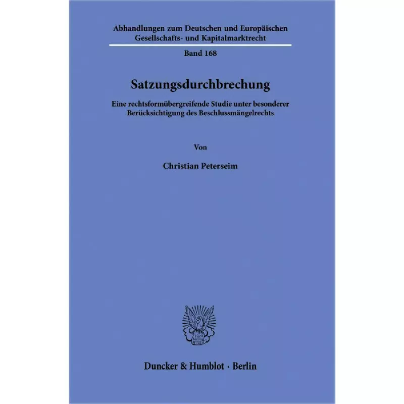 Satzungsdurchbrechung