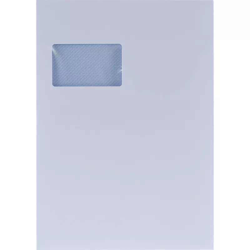 CYGNUS EXCELLENCE Briefumschlag DIN C4, haftklebend, hochweiß, mit Fenster, Pack: 250 Stück