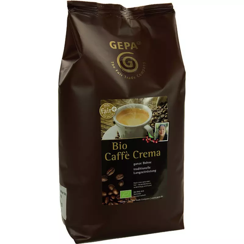GEPA bio&fair Caffè Crema, 1.000 g, Bohnen
