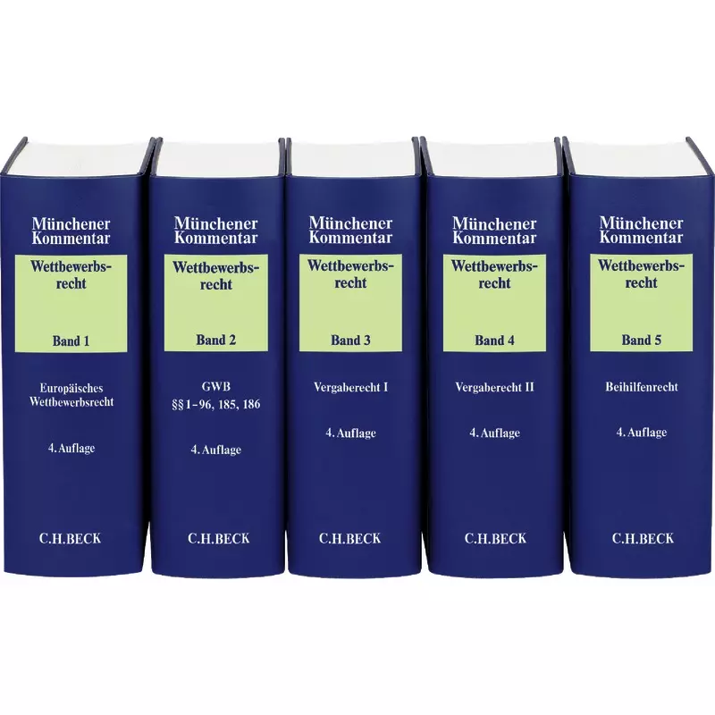 Münchener Kommentar zum Wettbewerbsrecht Gesamtwerk
