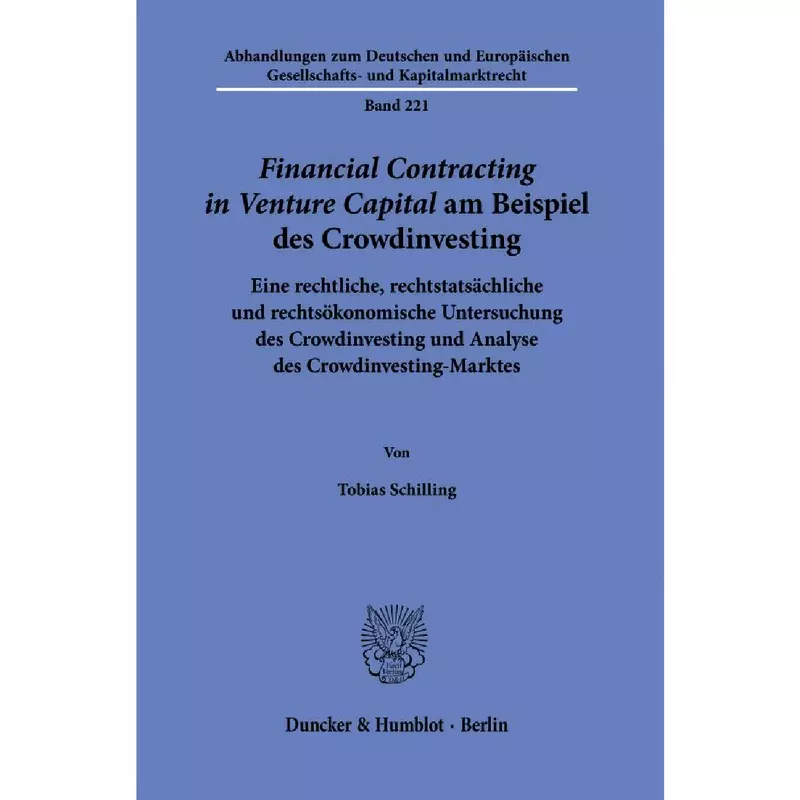 Financial Contracting in Venture Capital am Beispiel des Crowdinvesting