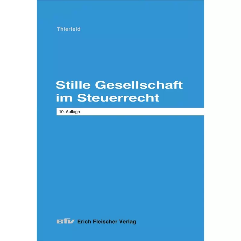 Stille Gesellschaft im Steuerrecht