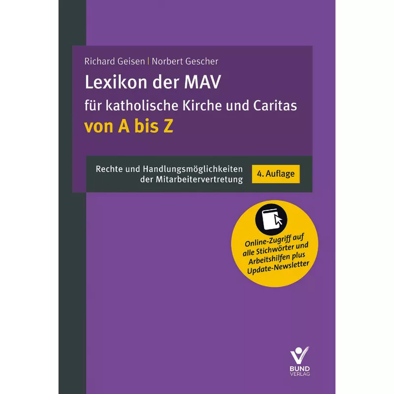 Lexikon der MAV für katholische Kirche und Caritas von A bis Z