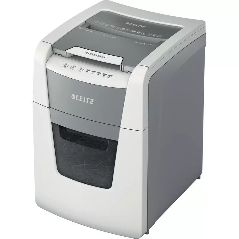 LEITZ IQ Autofeed Aktenvernichter Small Office 100, Sicherheitsstufe P-5