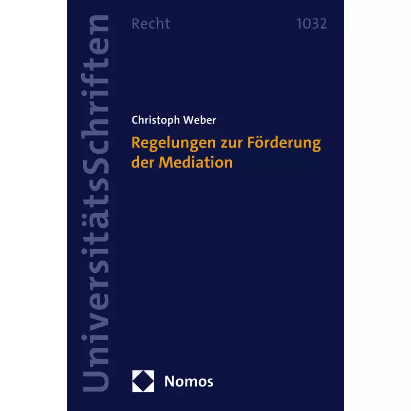 Regelungen zur Förderung der Mediation