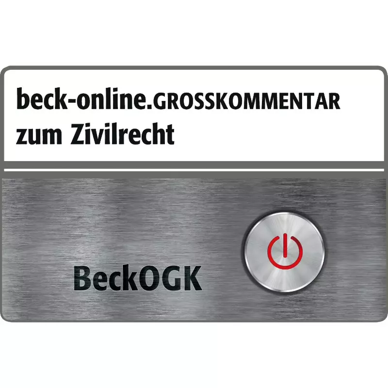beck-online Kommentarmodul  Großkommentar zum Zivilrecht - BeckOGK