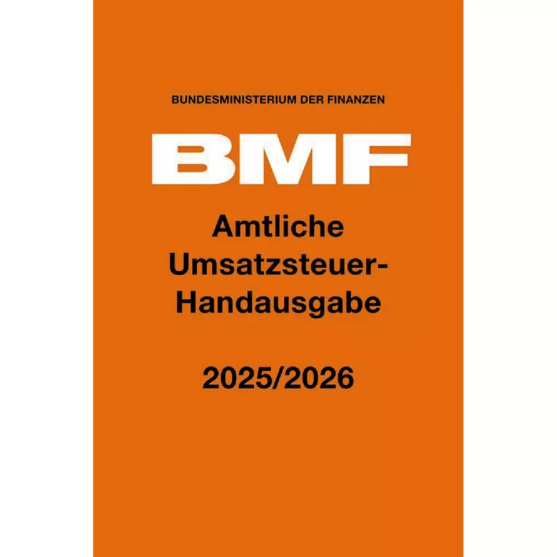 Amtliche Umsatzsteuer-Handausgabe 2025/2026