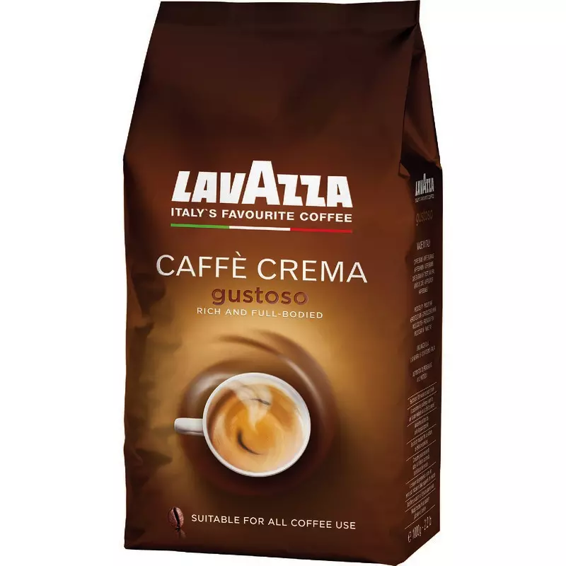 Lavazza CAFFÈ CREMA GUSTOSO, 1.000 g, Bohnen