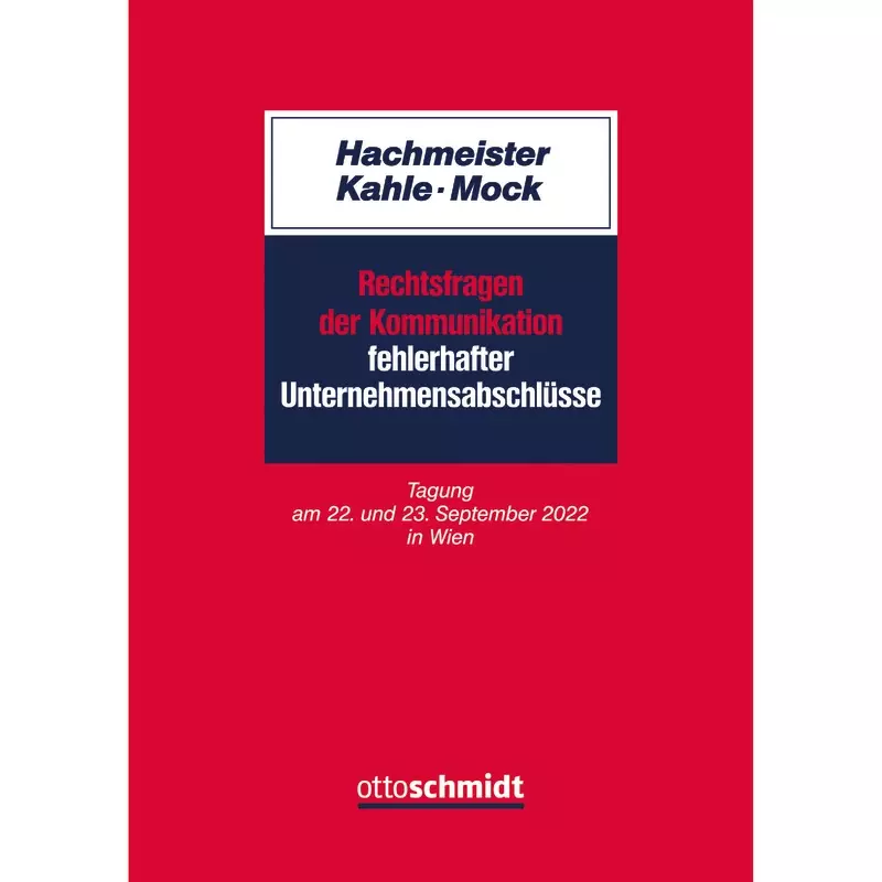 Rechtsfragen der Kommunikation fehlerhafter Unternehmensabschlüsse