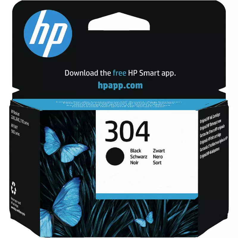 hp Tintenpatrone N9K06AE, Nr.304,  schwarz