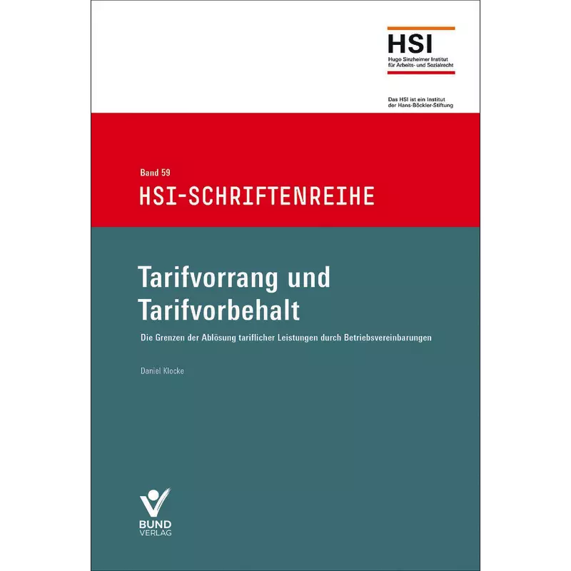 Tarifvorrang und Tarifvorbehalt