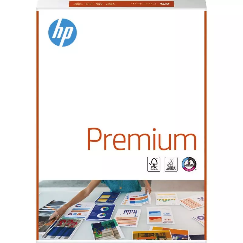 hp Kopierpapier Premium, DIN A4, 80 g/m², Pack: 500 Blatt