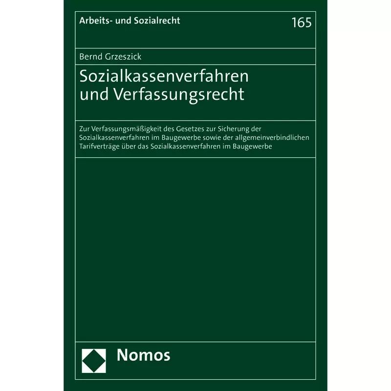 Sozialkassenverfahren und Verfassungsrecht