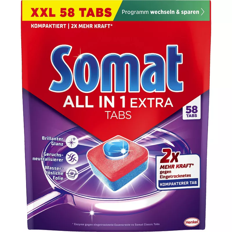 Somat Spülmaschinentabs All in 1 Extra, 58 Stück