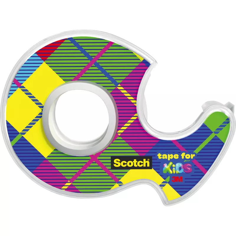 Scotch® Tape für Kinder unsichtbares Klebeband, 19 mm x 15 m, 1 Rolle inkl. Handabroller