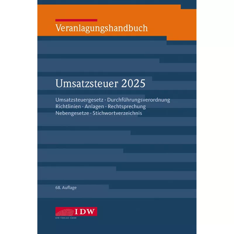 Veranlagungshandbuch Umsatzsteuer 2025