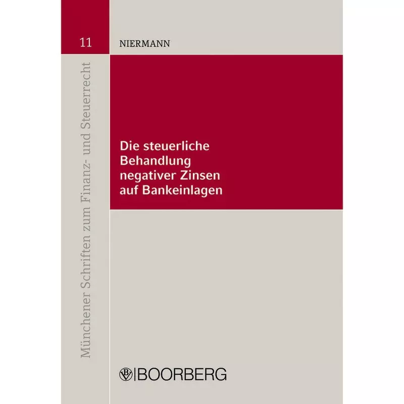 Die steuerliche Behandlung negativer Zinsen auf Bankeinlagen