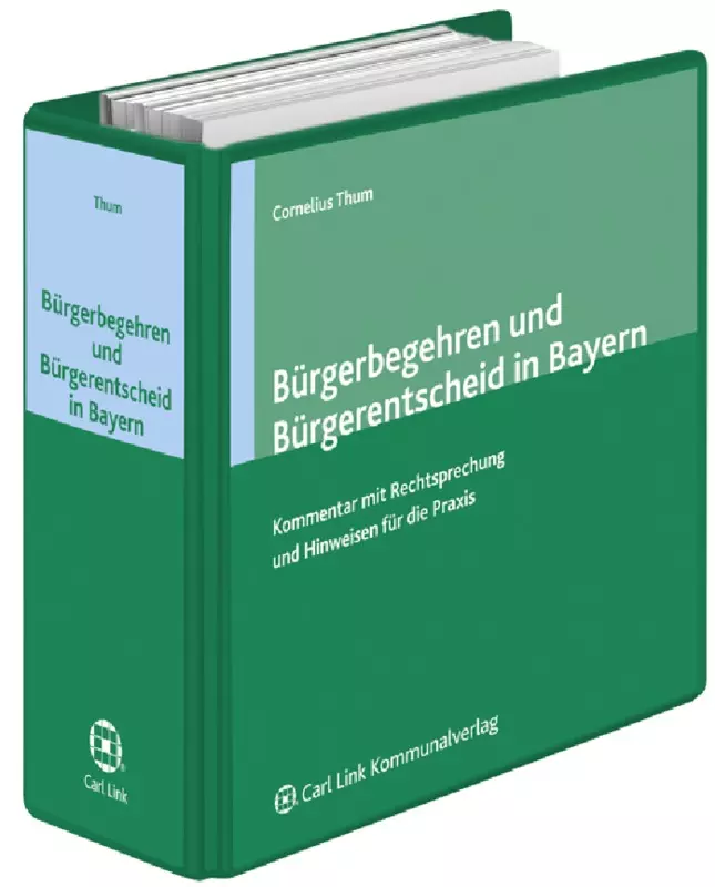 Wolters Kluwer Bürgerbegehren und Bürgerentscheid in Bayern online