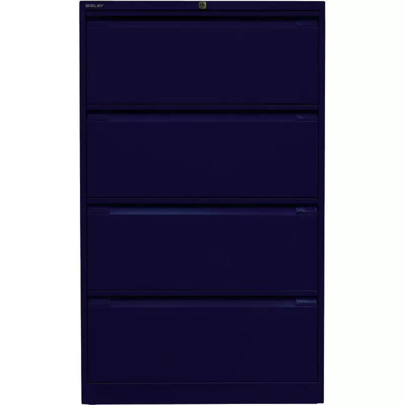 BISLEY Hängeregistraturschrank, zweibahnig, 4 Schubladen