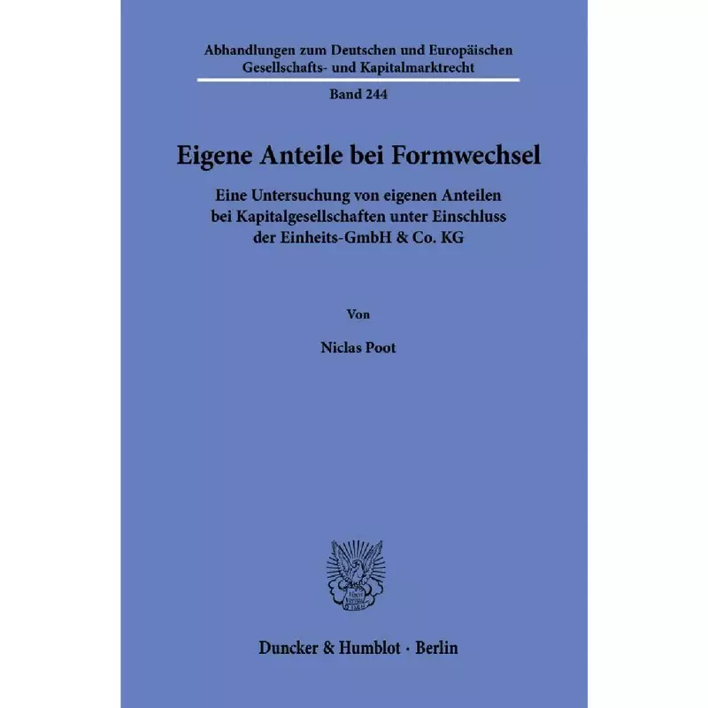 Eigene Anteile bei Formwechsel