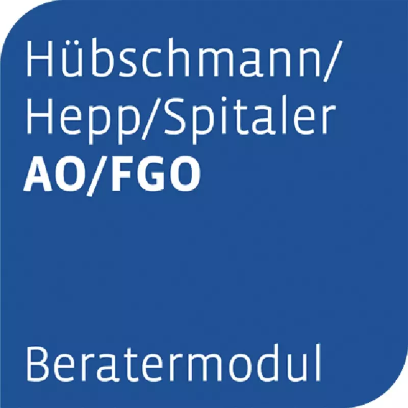 Otto Schmidt Beratermodul Hübschmann/Hepp/Spitaler AO - FGO