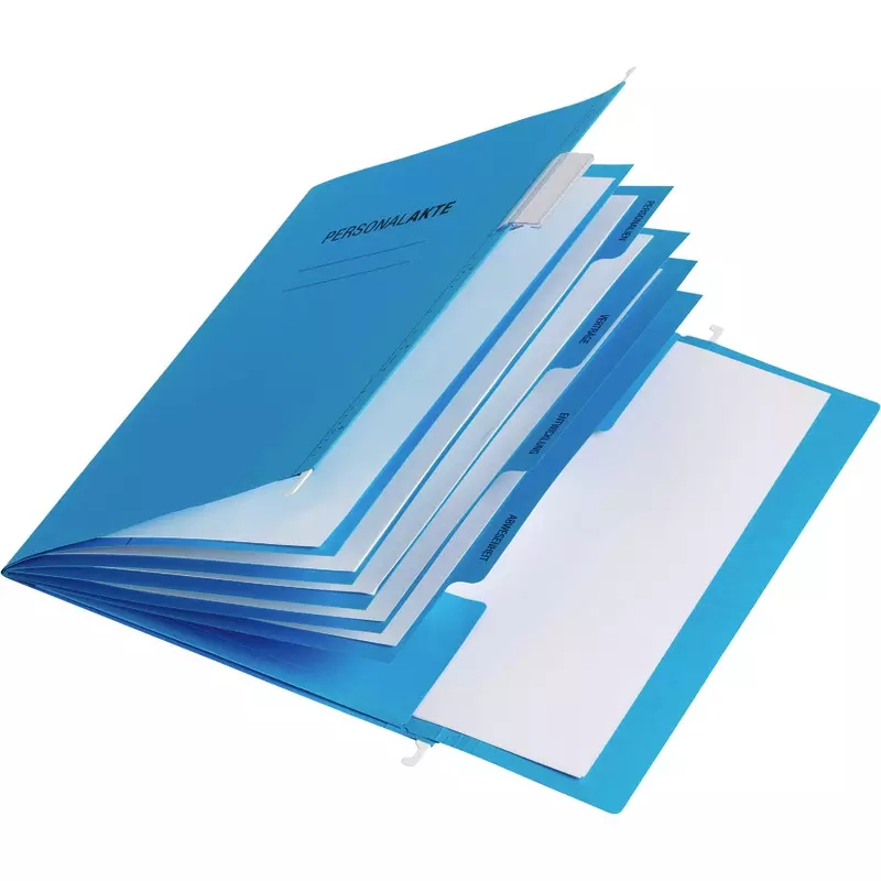 PAGNA Personalhefter 44105 DIN A4, 4 Fächer mit Tasche, Karton