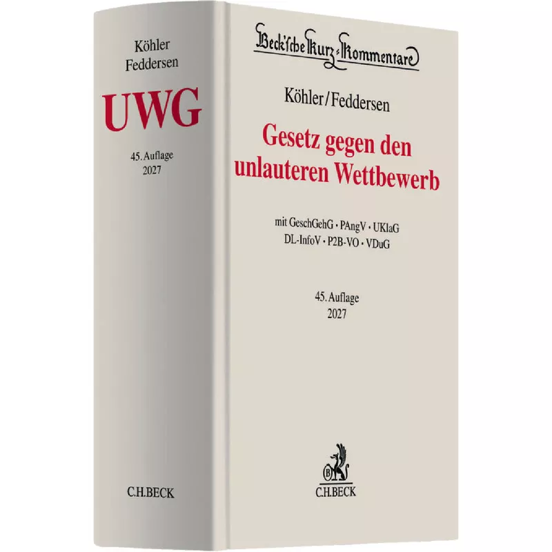 Gesetz gegen den unlauteren Wettbewerb: UWG