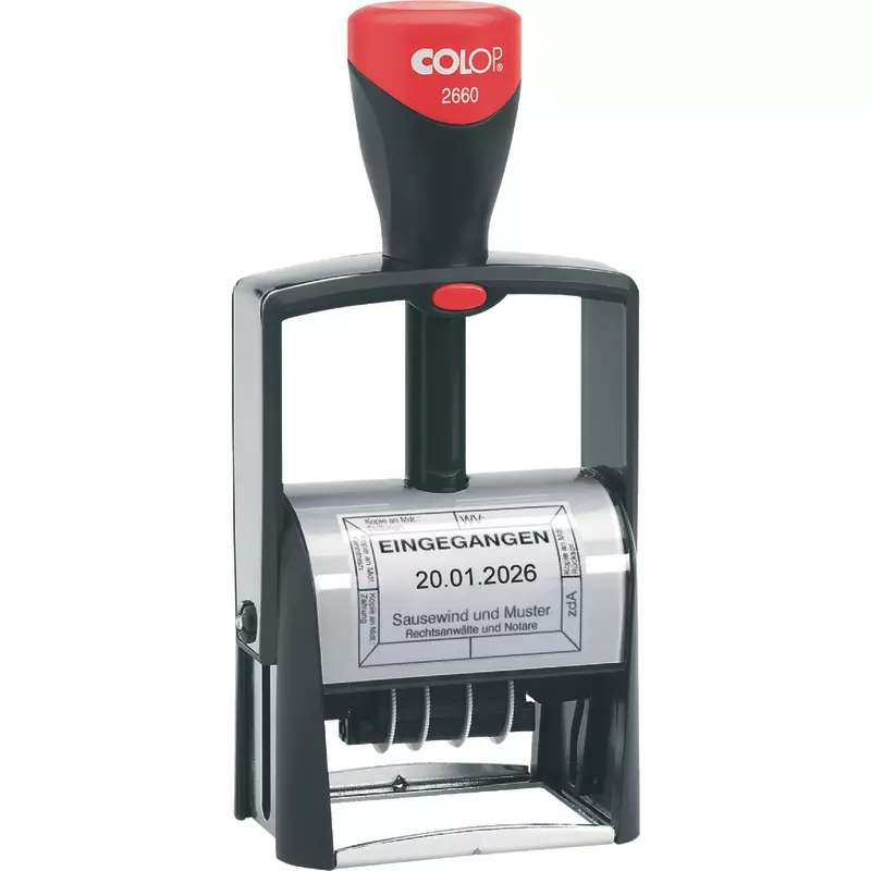 COLOP Selbstfärbender Datums-/Eingangsstempel Classic Line S 2660